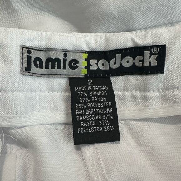 Jamie Sadock White Bermuda Golf Shorts Size 2 - Picture 6 of 7